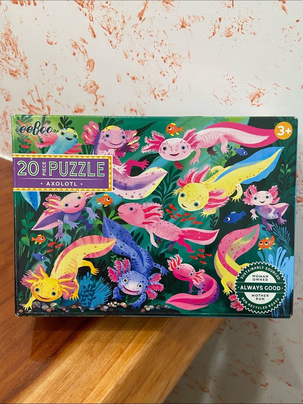 Eeboo Axolotl - 20 Piece Puzzle